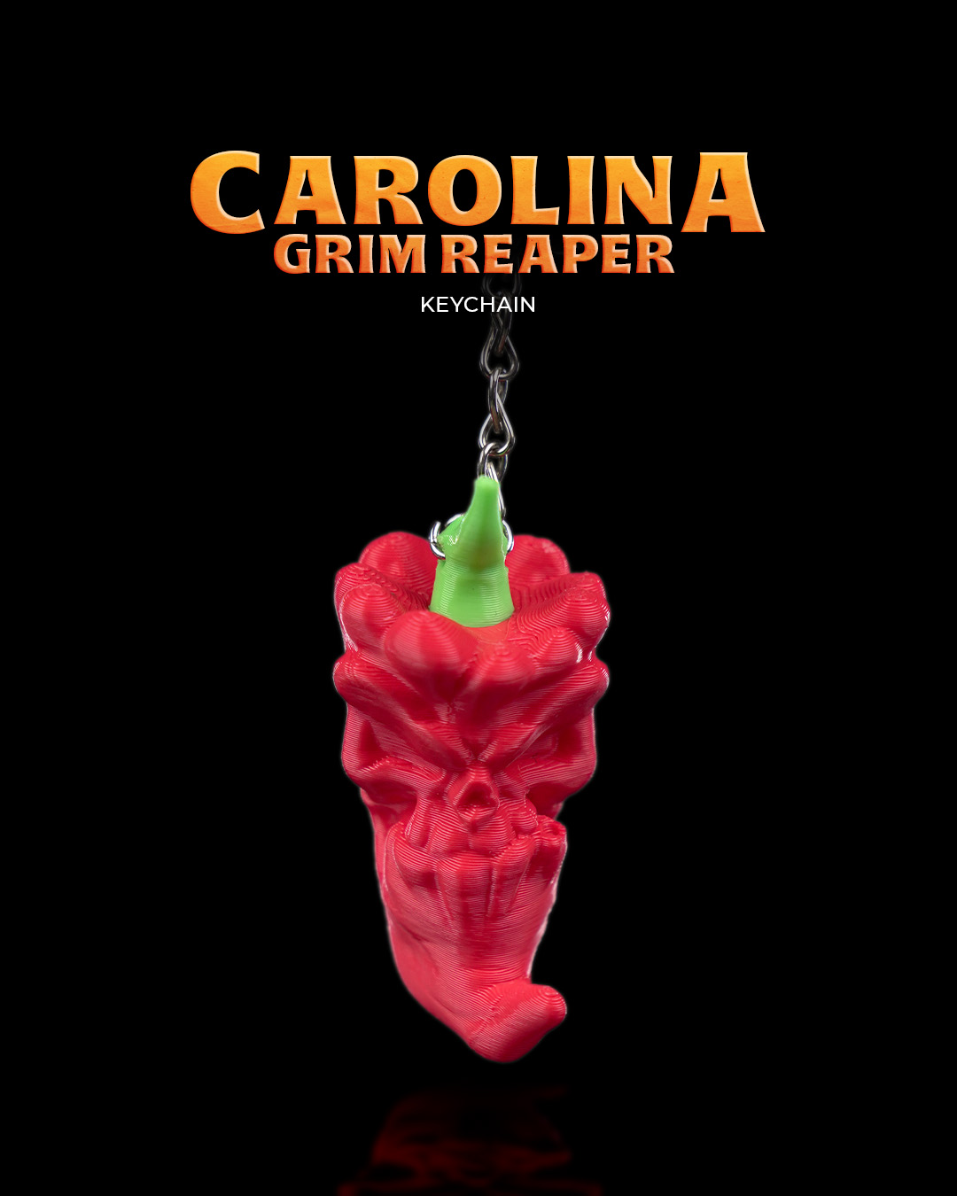 Carolina Grim Reaper Keychain